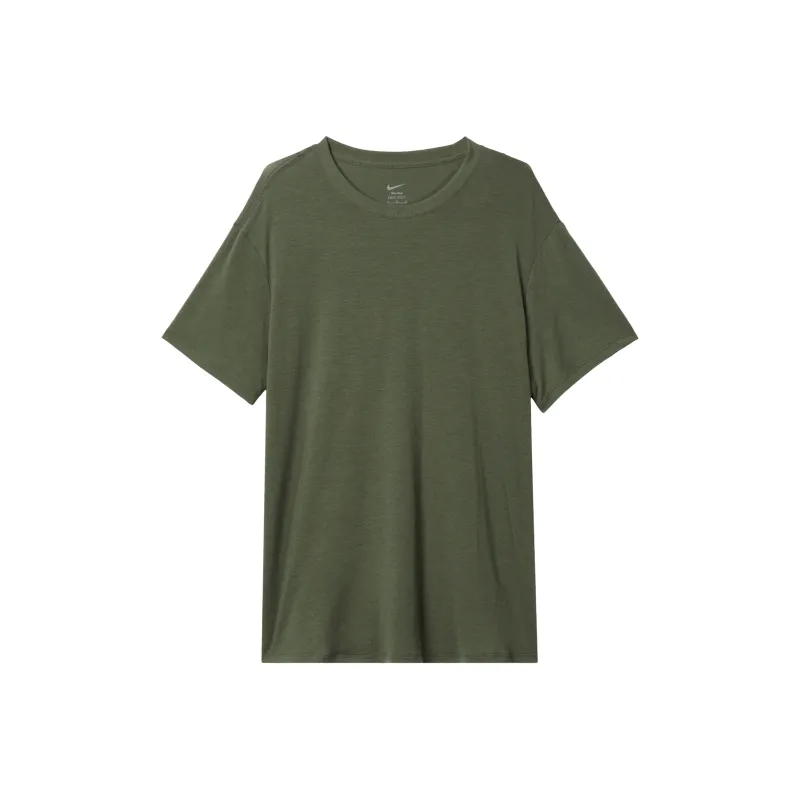 Nike Drop Shoulder Sleeve T Shirt Women's Khaki Green-0