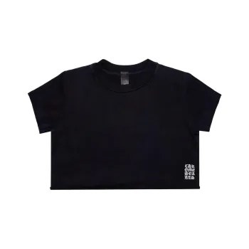 Chrome Hearts Crop Tops Women's Black