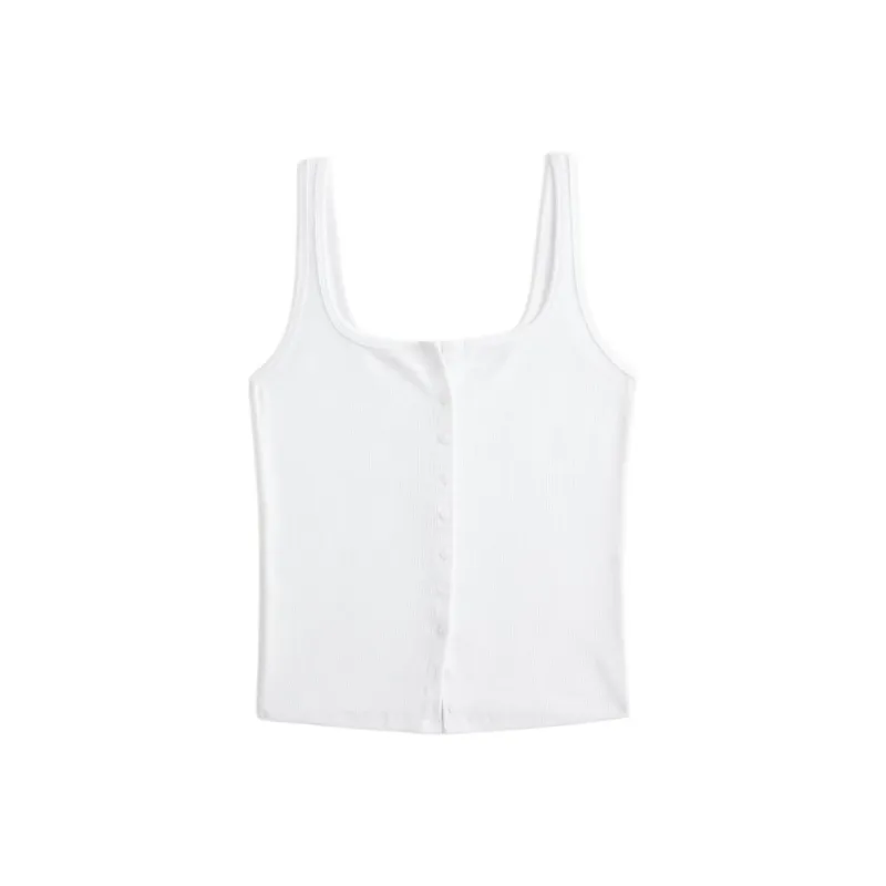 Hollister Tank Tops Women's White-0