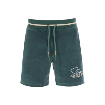 AUTRY Logo Embroidered Drawstring Shorts