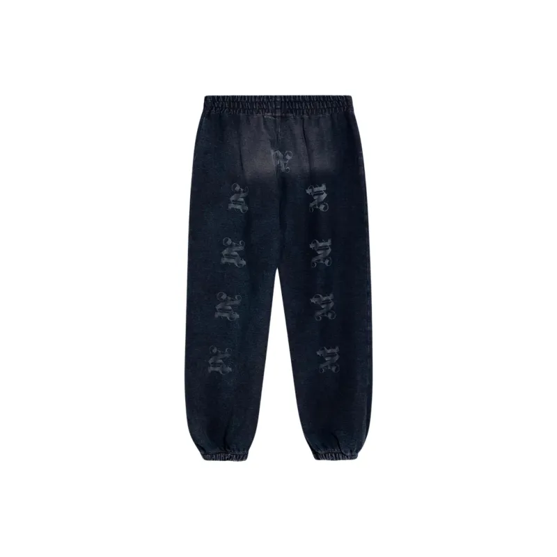 PALM ANGELS Monogram Series Washed Sweat Pants-1