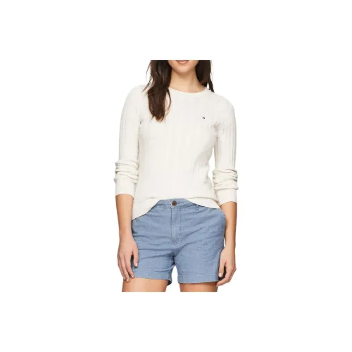 tommy Front Hilfiger Cable Knit Sweater Sweater Women's White