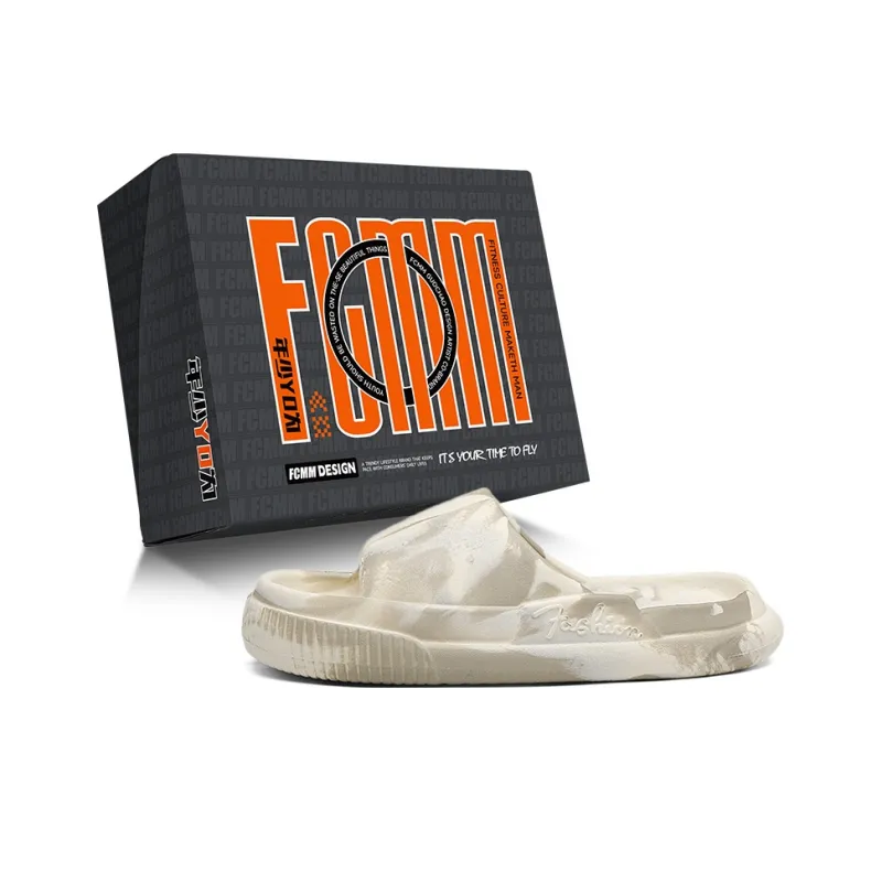 FCMM Cut Out Quiet Slip Resistant Abrasion Resistant Slide Slippers Men's-5
