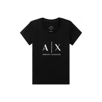 ARMANI EXCHANGE SS22 Regular T Shirt Women's Black