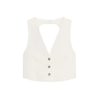 ZARA Tank Top Women's Raw White