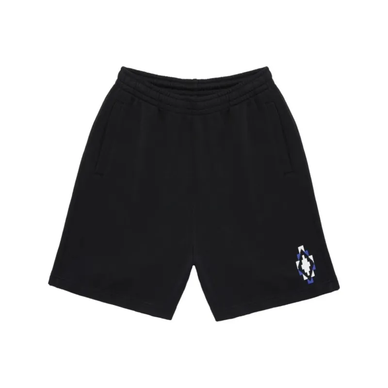 Marcelo Burlon County Of Milan Bandana Cross Cotton Track Shorts-0
