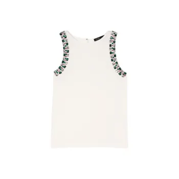 Maje Crystal embellished Tank Top