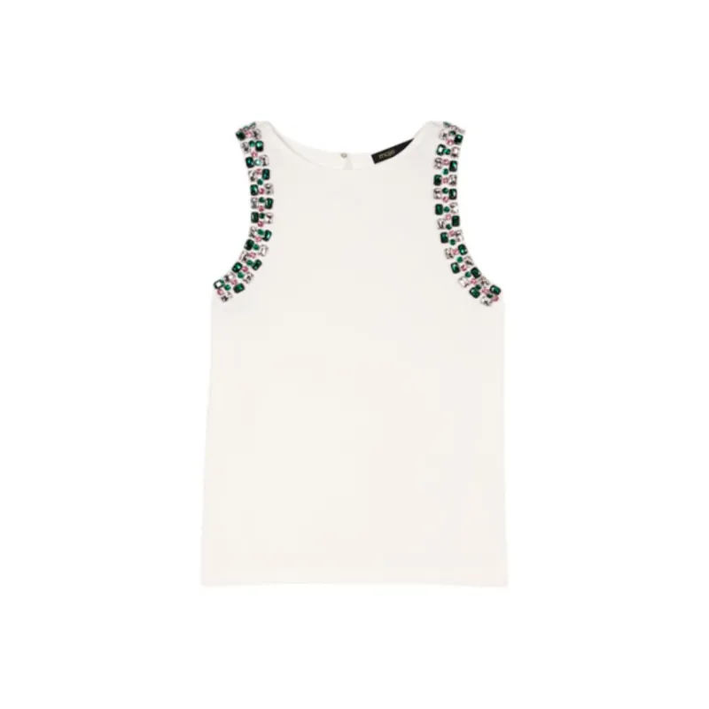 Maje Crystal embellished Tank Top-0