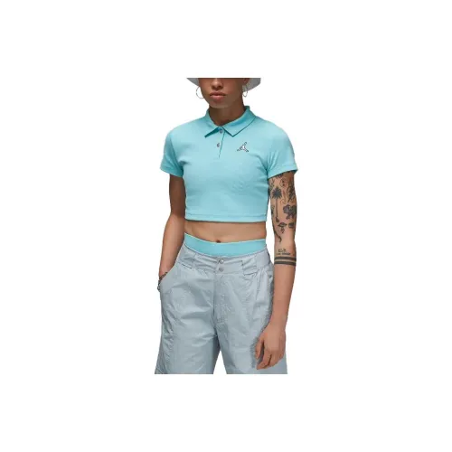 JORDAN Crop Tops Women's Light Blue