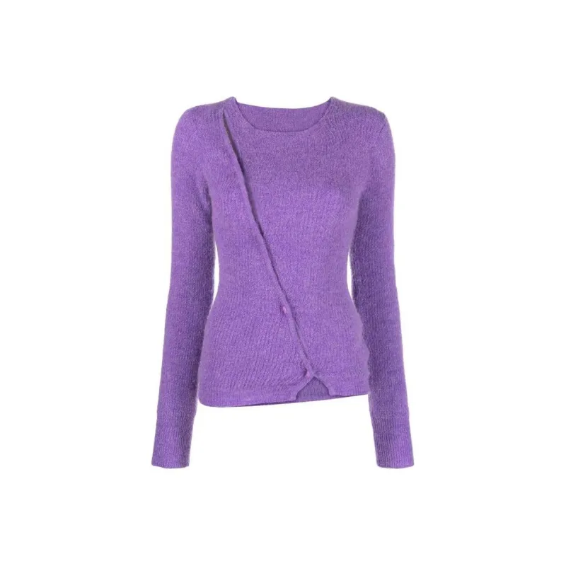 Jacquemus La Maille Pau Top Purple-0