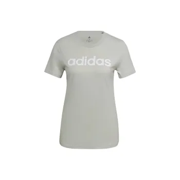 Adidas Essential T Shirt Women's Linen Green White