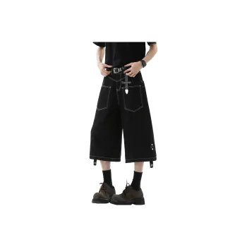 TBSM Denim Shorts Unisex Black