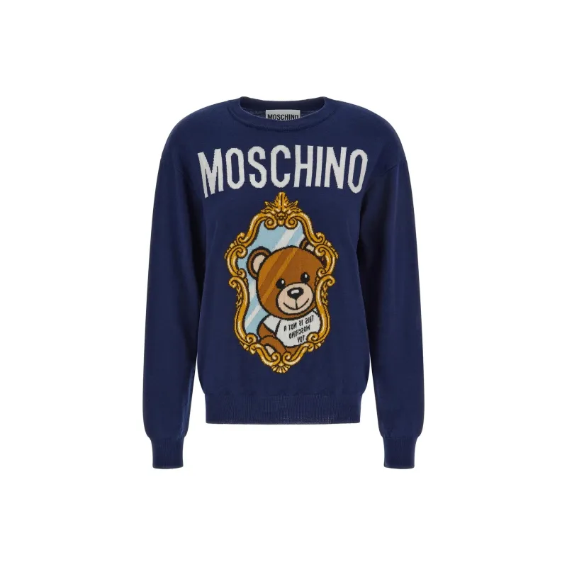 MOSCHINO FW22 Sweater Women's Blue-0