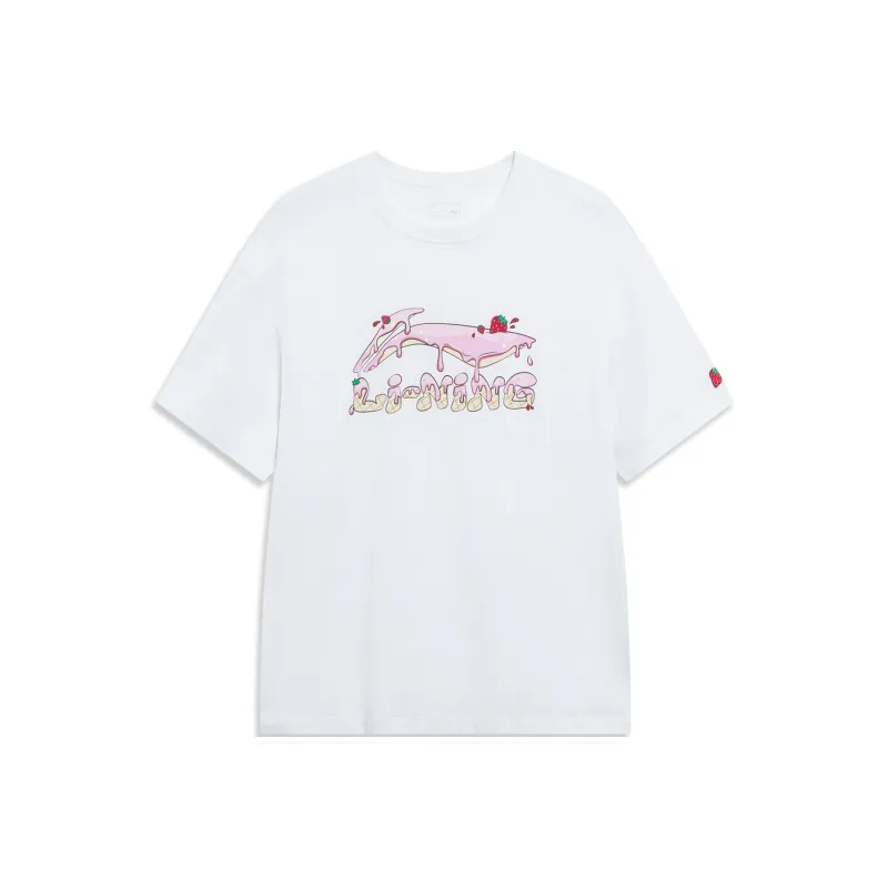 LiNing Sports Fashion Collection T Shirt Women's Standard White-0