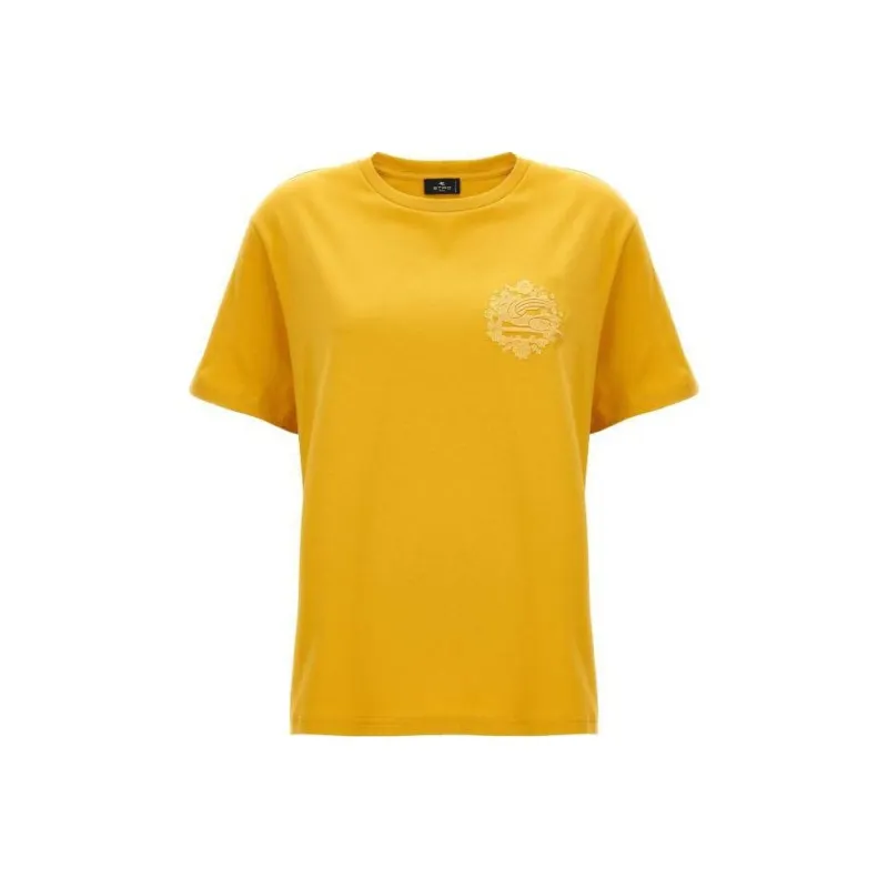ETRO Pegaso Embroidered Crewneck T Shirt-0