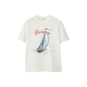 Burberry Sailboat print Cotton T shirt