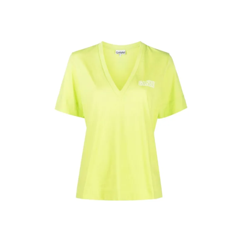 GANNI T-Shirts Women's Green-0