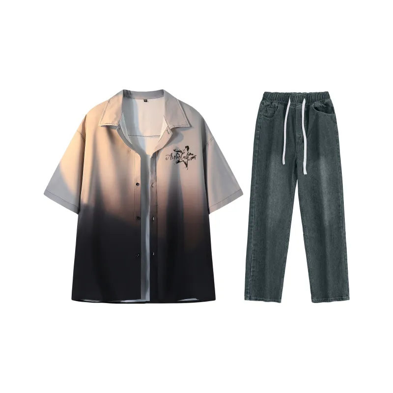 A.X.S.K Shirt Matching Set Unisex-74