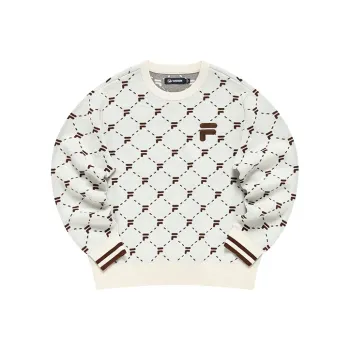 FILA FUSION FOB Series Sweater Women's Imitation Antique White