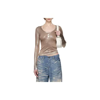 DIESEL T Shirts Women's Gold