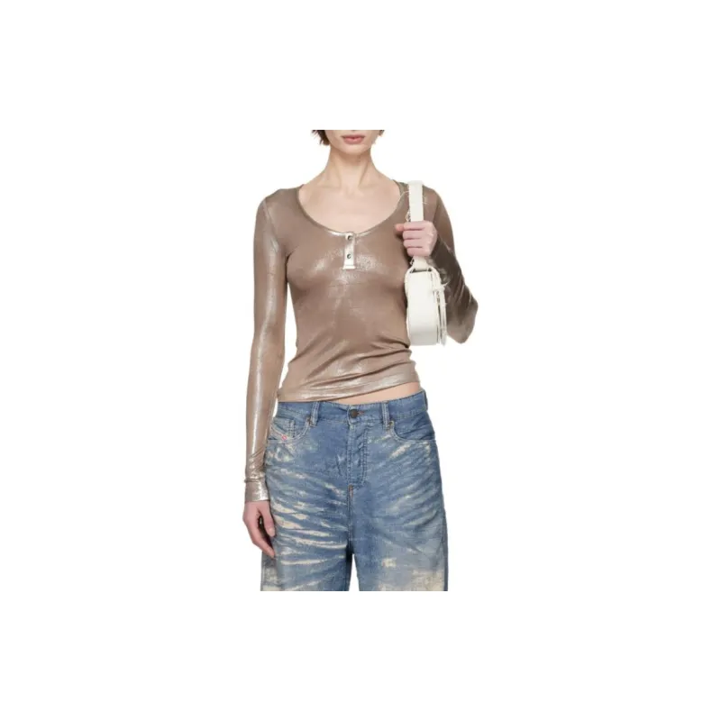 DIESEL T Shirts Women's Gold-0