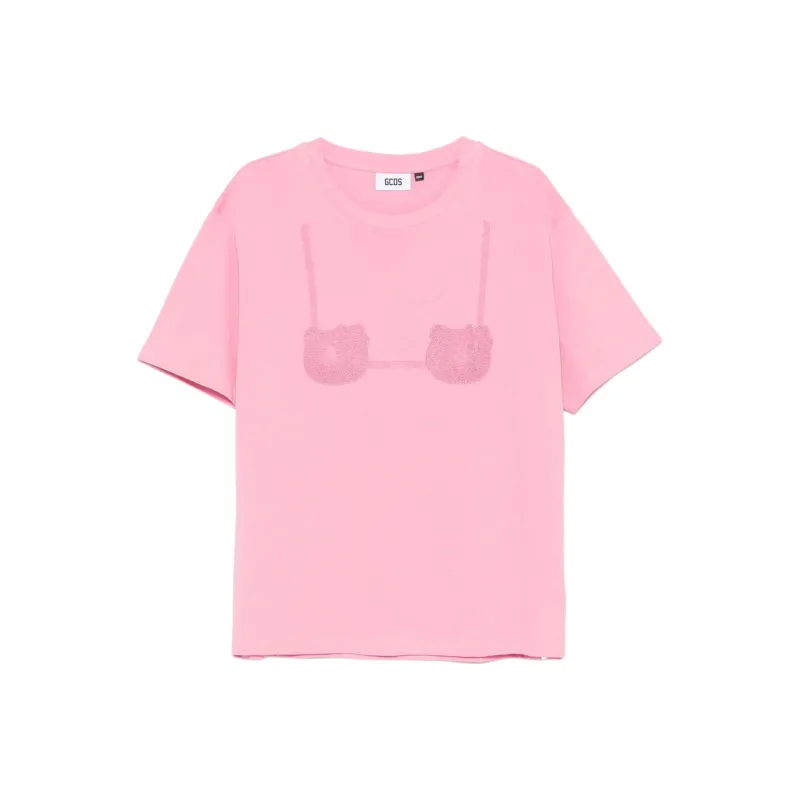 GCDS X Hello Kitty Printed bra T shirt-0