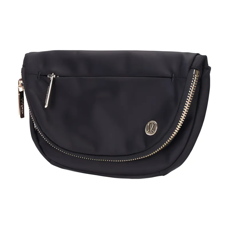 Lululemon Waterproof Fabric Shoulder Bag, Crossbody Bag Unisex Black-2