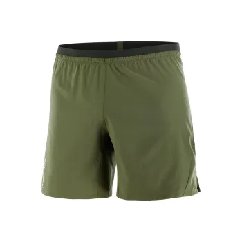 SALOMON CROSS 7' Casual Shorts Men's Grape Leaf Green