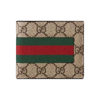 GUCCI Fabric Wallet Unisex Brown Multicolor
