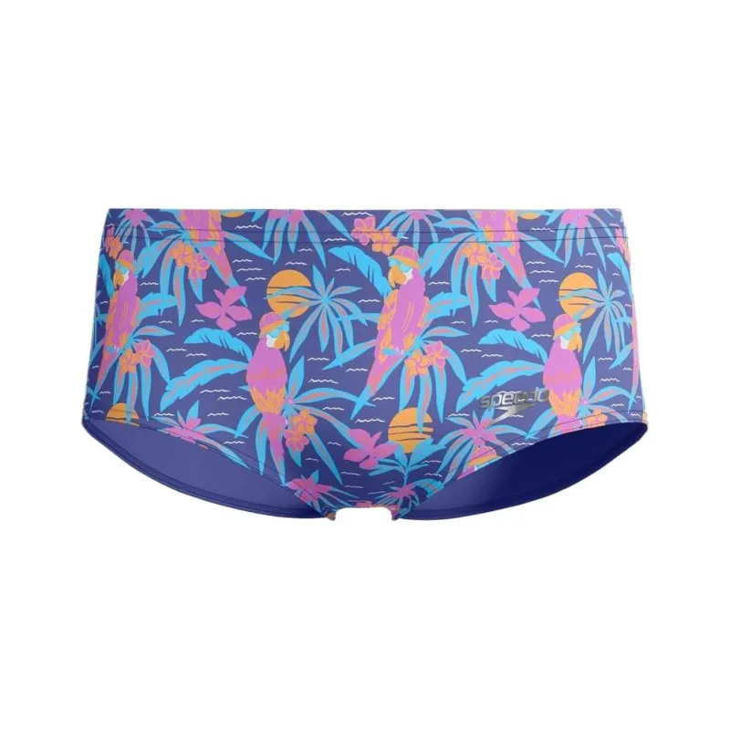 Speedo Swimming Shorts Men's Marine Blue Pink-0