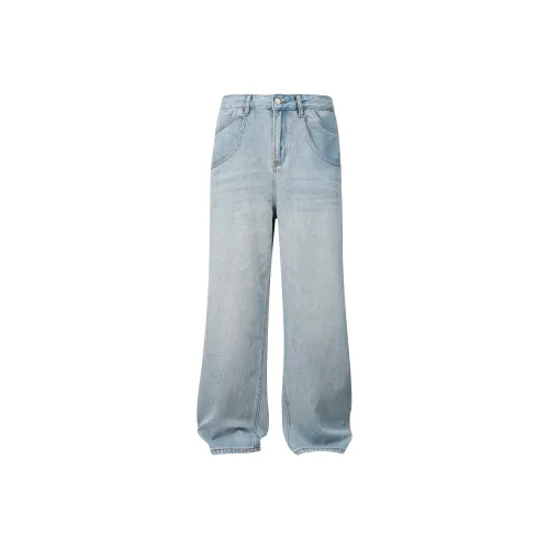 OX FREAK Jeans Unisex White Blue