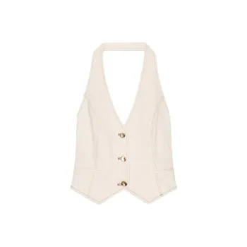 ZARA Tank Tops Women's Raw White
