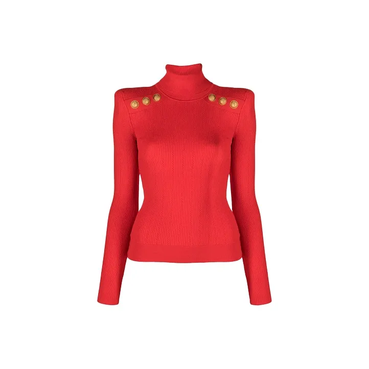BALMAIN Long sleeve Roll neck Top-0