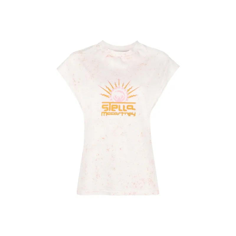 Stella McCartney Graphic print Cap sleeved T shirt-0