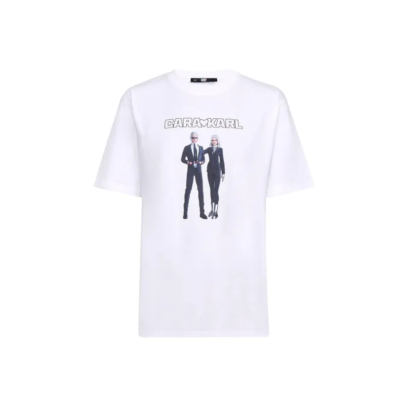Karl Lagerfeld X Cara Delevingne Avatar T shirt-0