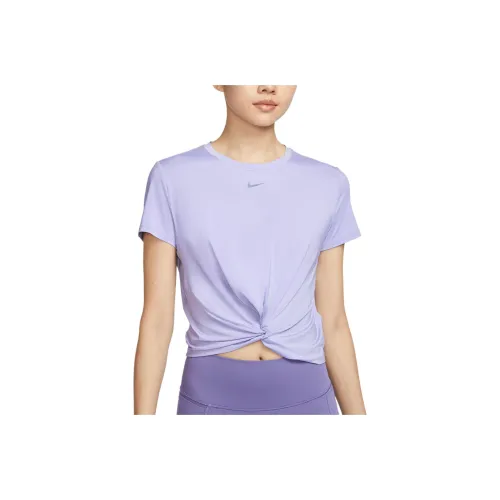 Nike Dri Fit T Shirt Women's Frosty Lilac/Black