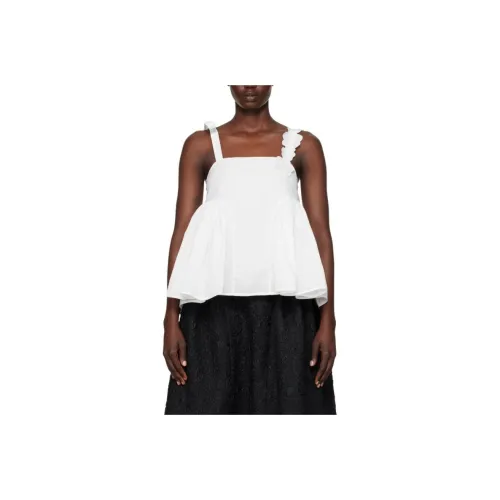 CECILIE BAHNSEN Tank Tops Women's White