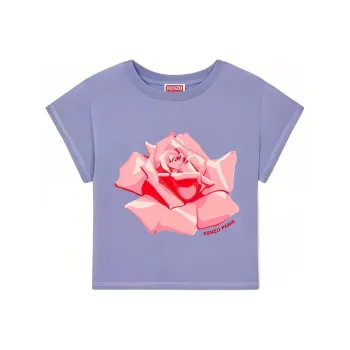 KENZO Rose Cropped T shirt