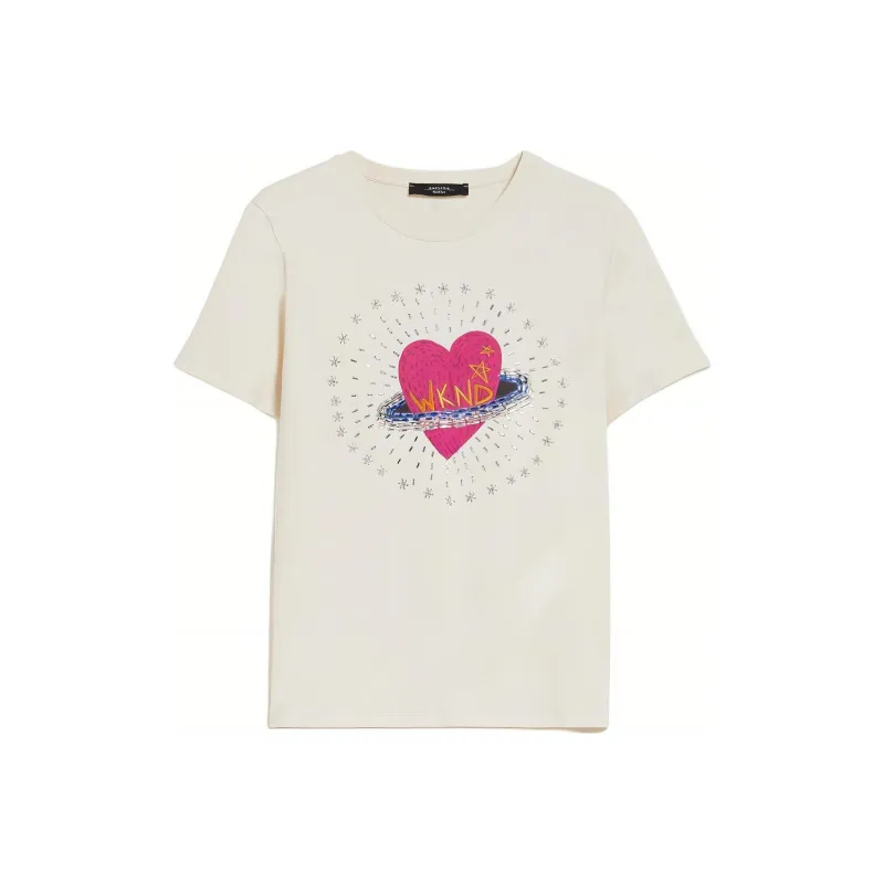 WEEKEND MaxMara T Shirt Women's Ivory White-0