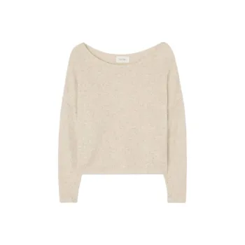AMERICAN VINTAGE A.M FW24 Pull Femme Damsville Sweater Women's Sand