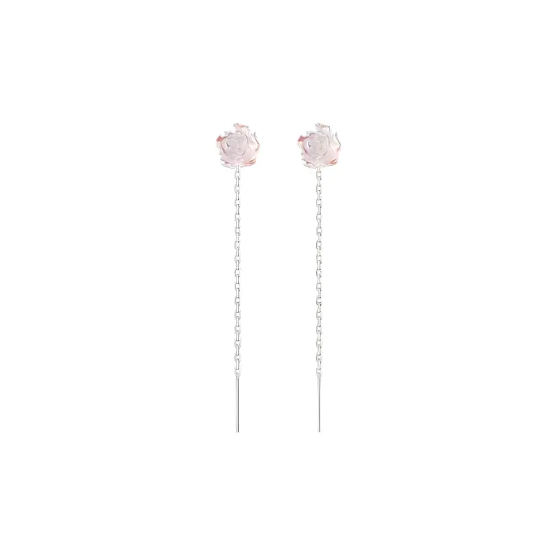 DAWO 999 Fine Silver Drop Earrings Women's-0
