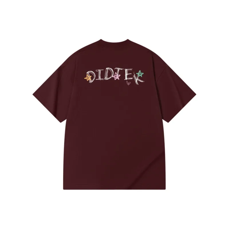 DIDTEK Drop Shoulder Sleeve Short Sleeved T Shirts Unisex-12