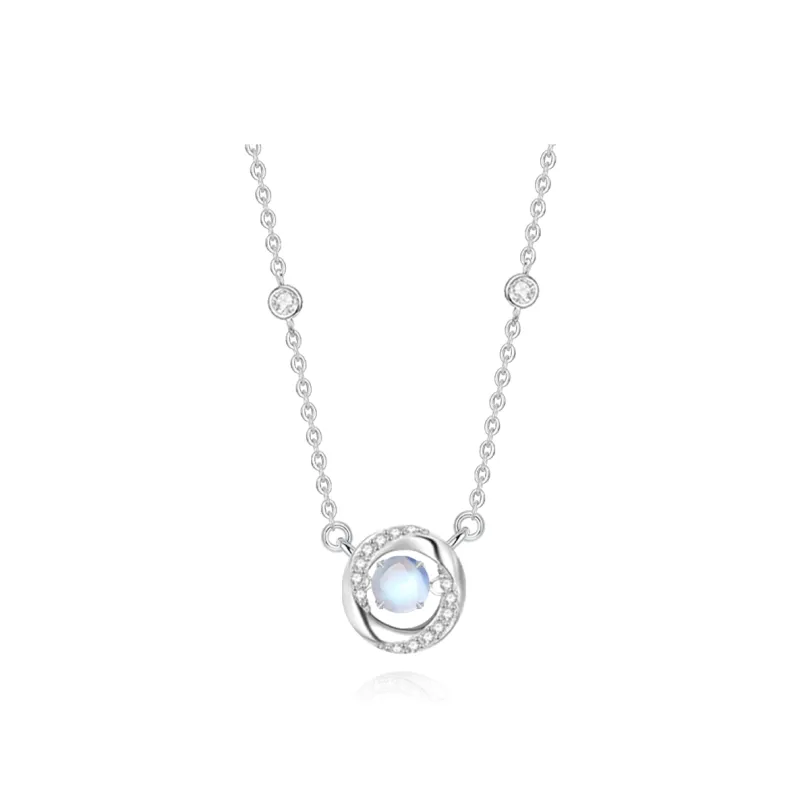 Master Kim Glass Cat Eye Necklaces Women's-0