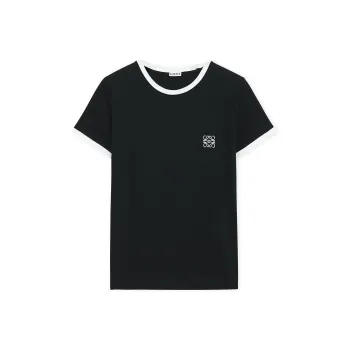 LOEWE Slim Fit T Shirt 'Black/White'