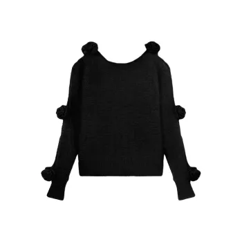Blumarine 3D Rose Jumper