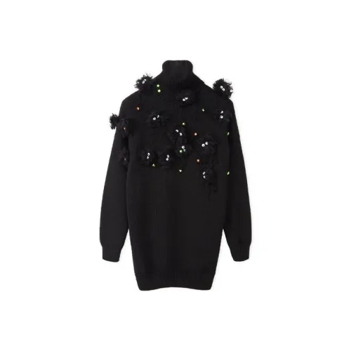 LOEWE QIANYUQIANXUN SS22 Loose Fit Sweater Women's Black