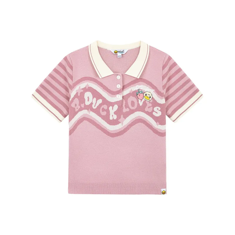B.Duck T Shirts Women's Pink-0