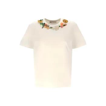 TORY BURCH Embellished Crewneck T Shirt