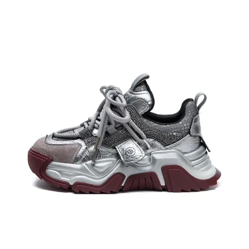 MATA Height Increasing Low Top Chunky Sneakers Women's