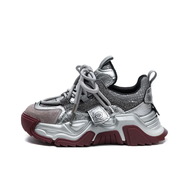 MATA Height Increasing Low Top Chunky Sneakers Women's-0